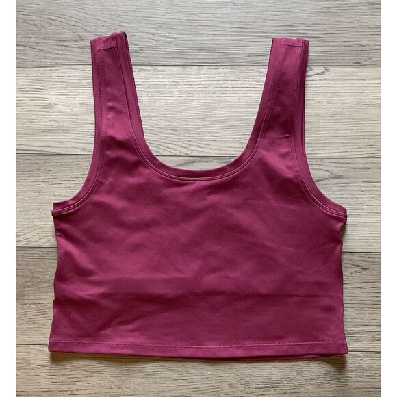 Terez Other - Terez Crop Top Bralette Size Large Scoop Neck Comfort Built In Bra Casual